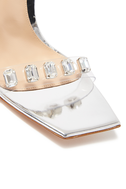 Jewel 105 Plexi Strap Sandals